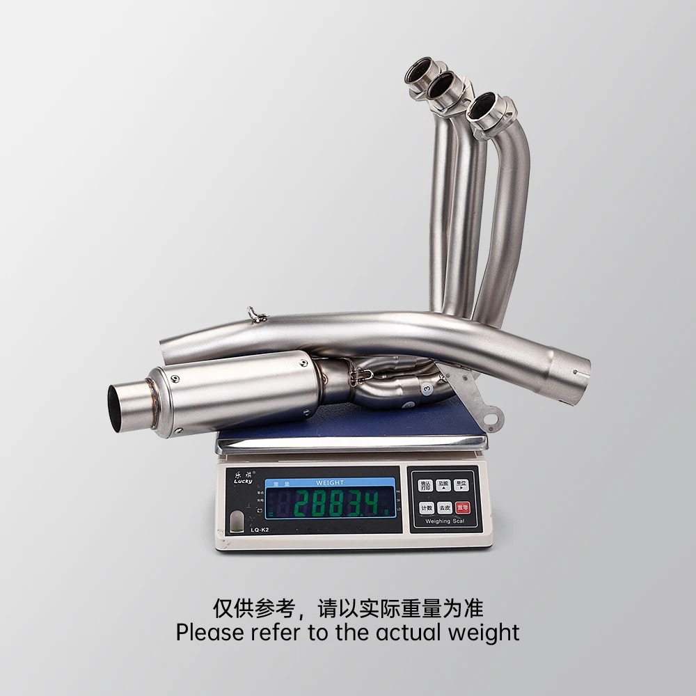 For CFMOTO 675SR 675R 675NK Modified Motorcycle Exhaust Muffler and Front Link Pipe New Condition for 675SRR Exhaust